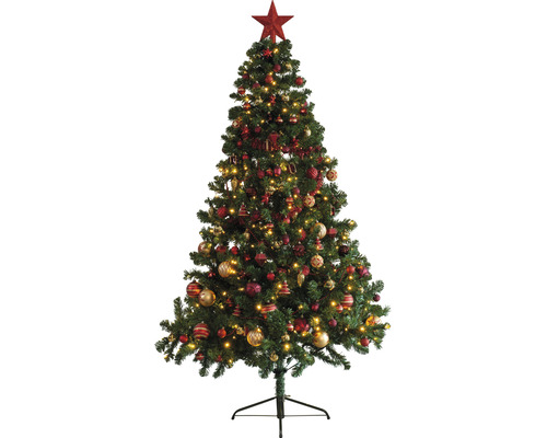 Christbaum Lafiora Colorado Kunststoff Ø 117 cm Höhe: 180 cm inkl. Behang grün