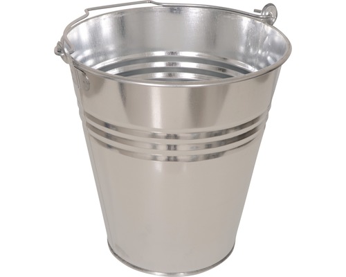 Eimer aus Metall mit Griff