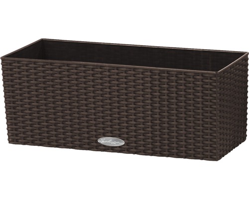 Rechteckiger Pflanzkasten in Rattanoptik