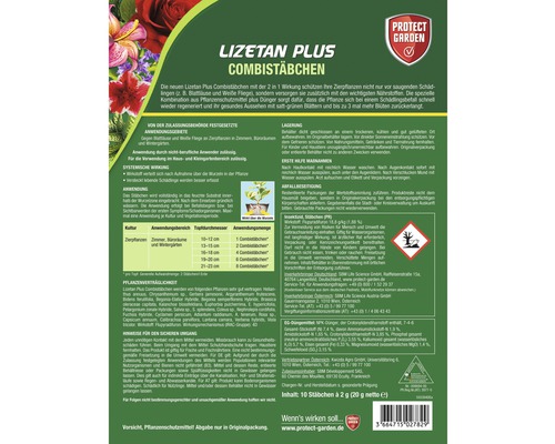 Lizetan Plus Combistäbchen Packung von Protect Garden