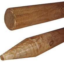 Holzpfahl gespitzt gefast 7 x 200 cm kesseldruckimprägniert braun-thumb-0
