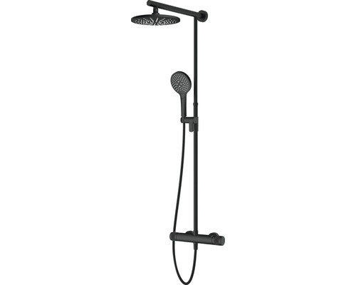 Duschsäule Avital Topino mit Thermostat schwarz matt Duschsäule Avital Topino mit Thermostat schwarz matt