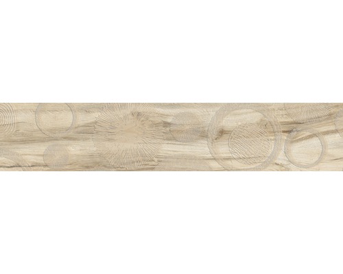 Steingut Dekorfliese Aretino Ecru 24x120 cm beige matt Steingut Dekorfliese Aretino Ecru 24x120 cm beige matt