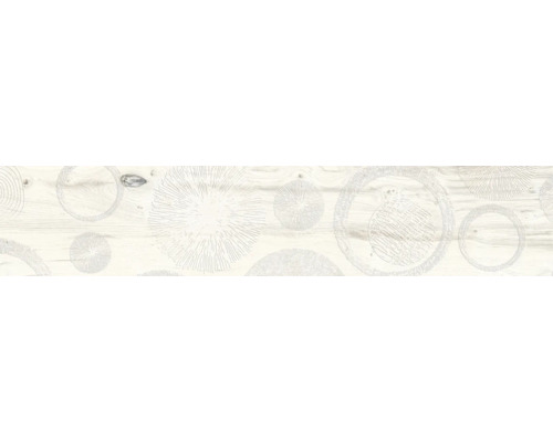Steinzeug Dekorfliese Aretino Ivory 24x120 cm weiß matt Steinzeug Dekorfliese Aretino Ivory 24x120 cm weiß matt