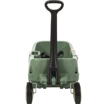 Kinder Bollerwagen mit Griff und Rädern.