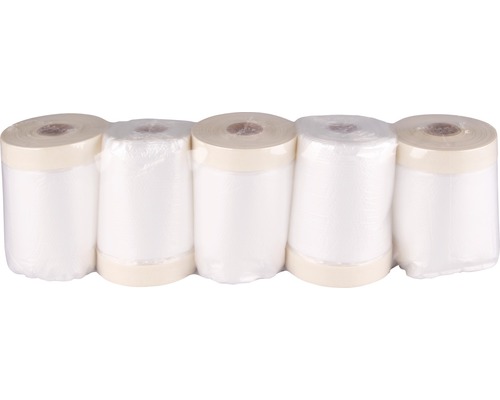 Packung mit fünf Abdeckfolien zum Schutz beim Malen