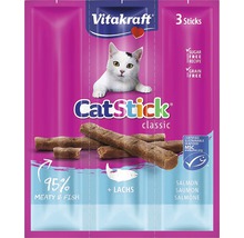 Vitakraft Catstick Classic mit Lachs, 3 Stück, Katzensnack ohne Zuckerzusatz und Getreide