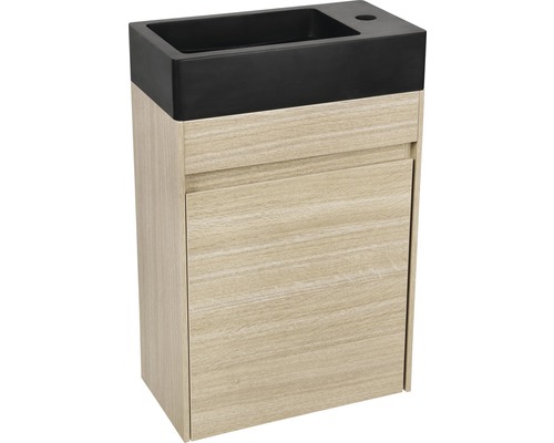 Waschtischunterschrank mit einem Schubfach und einer Tür