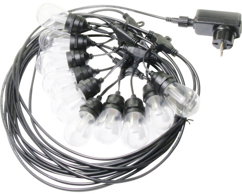 Lichterkette mit klaren Leuchtmitteln und Stecker