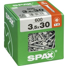 Spax Schrauben im Karton, 3,5x30 Millimeter, 600 Stück