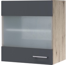 Küchenhängeschrank mit Glastür und Griff