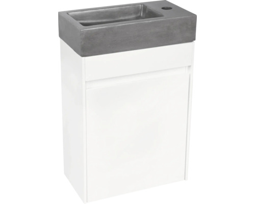 Waschtischunterschrank mit Betonwaschtisch