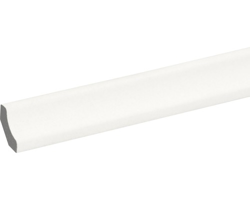 SKANDOR Sockelleiste PVC KU026 weiß 16 x 16 x 2400 mm Sockelleiste aus Kunststoff