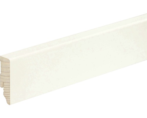 Sockelleiste Skandor eckig weiß lackiert 18x58x2400 mm Sockelleiste Skandor eckig weiß lackiert 18x58x2400 mm