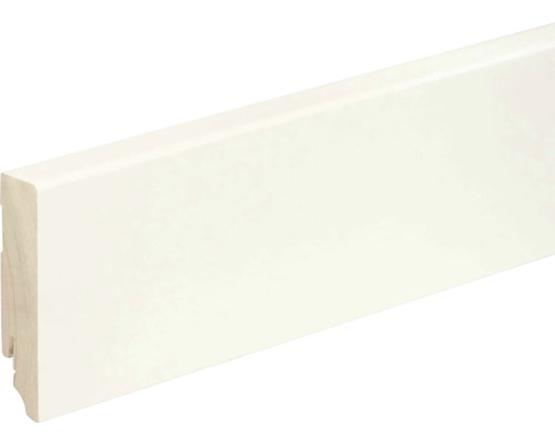 Sockelleiste Skandor eckig weiß lackiert 18x80x2400 mm Sockelleiste Skandor eckig weiß lackiert 18x80x2400 mm