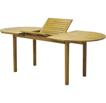 Ausziehbarer Gartentisch aus Holz