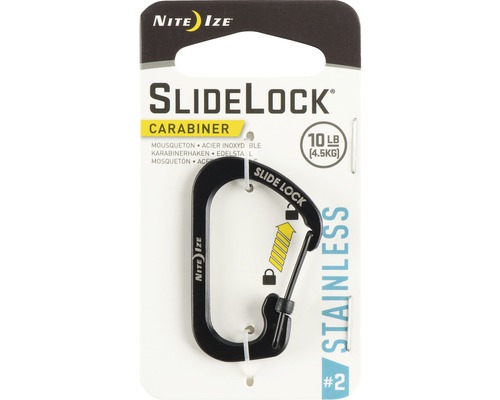 SlideLock Karabiner mit einer Tragkraft von 4,5 Kilogramm