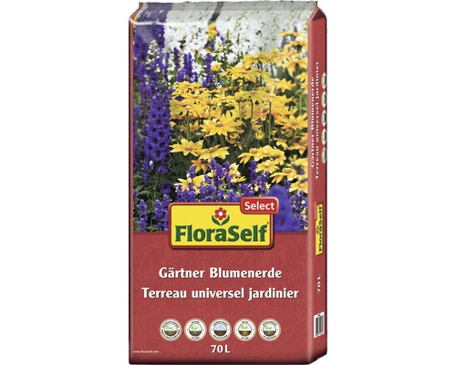 Gärtner-Blumenerde FloraSelf Select 70 L