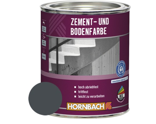 HORNBACH Zementfarbe Bodenfarbe RAL7024 graphitgrau 750 ml