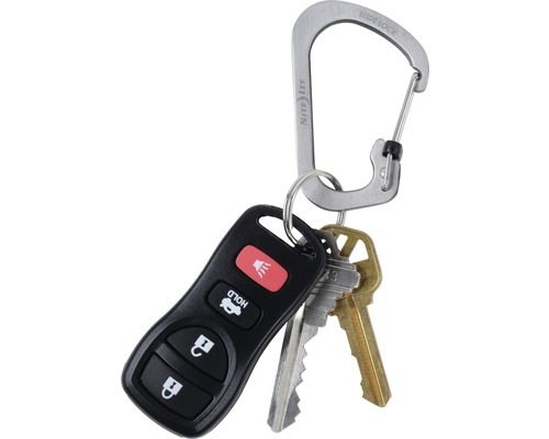 Schlüsselanhänger mit Karabiner, Autoschlüssel und Hausschlüsseln