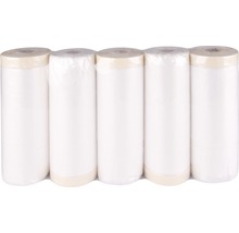 Fünf Rollen Abdeckpapier in transparenter Verpackung