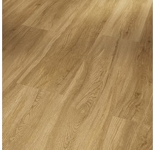 Nahaufnahme von Laminatboden in Holzoptik