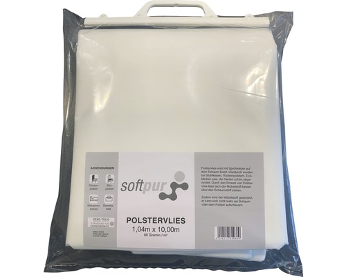 Polstervlies 1,04 Meter mal 10,00 Meter in Folie verpackt