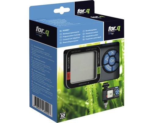 For-q Bewässerungscomputer in Produktverpackung