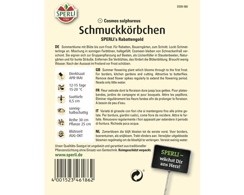 Samenpackung Schmuckkörbchen der Marke Sperli