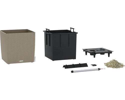 Lechuza Cube Pflanzgefäß Set mit Bewässerungssystem und Zubehör