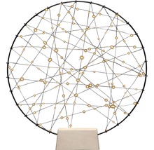 Dekorative Leuchte mit kreisförmigem Design und filigranen Lichtpunkten