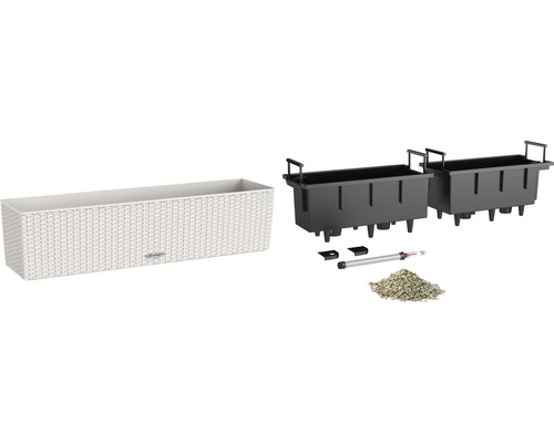 Pflanzkasten mit Bewässerungssystem und Zubehör