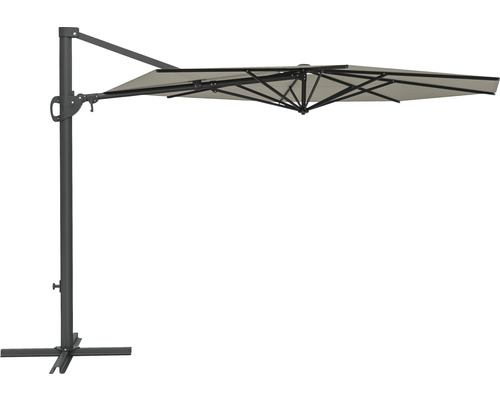 Freiarm-Sonnenschirm mit Fußkreuz für den Garten oder die Terrasse