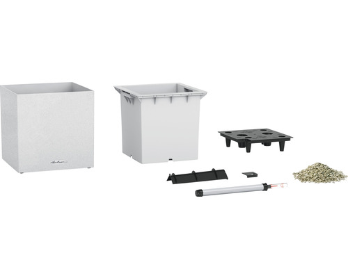 Blumenkasten Komplettset mit Einsatz, Bewässerungssystem und Zubehör