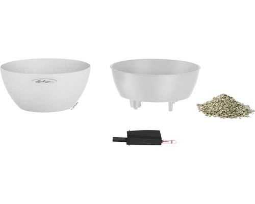 Blumenkübel-Set mit Einsatz, Substrat und Wasserstandsanzeiger