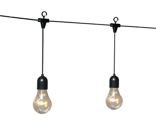 Lichterkette mit Glühbirnen für den Außenbereich