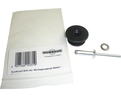 Humbaur Round Button diameter 30 inklusive Montagematerial