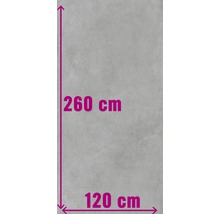 Bodenfliese mit den Maßen 260 cm x 120 cm