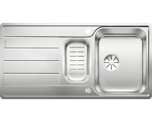 Flächenbündige Spüle Blanco Classimo 6 S-IF 500x1000 mm Edelstahl Bürstfinish Spüle aus Edelstahl mit Abtropffläche