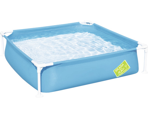 Aufstellpool Framepool Bestway Family eckig 122x122x30,5 cm ohne Zubehör blau