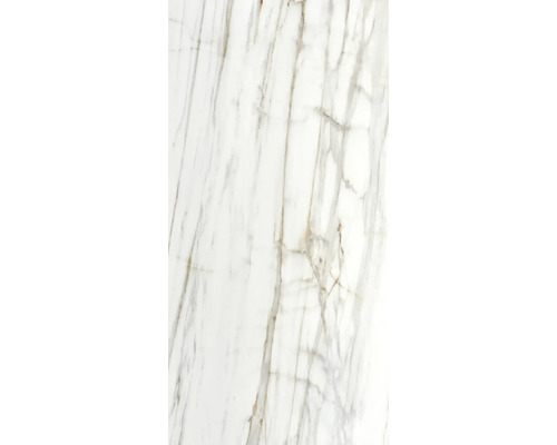 Muster einer weißen Marmorfliese mit grau-goldenen Adern