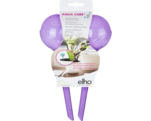 Bewässerungskugeln elho Aqua Care Kunststoff 350 ml aubergine 2 Stk