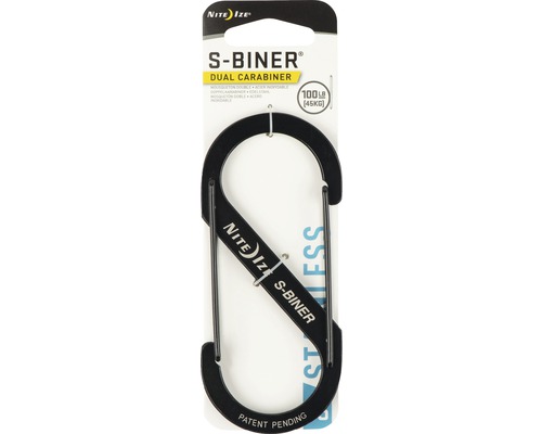 Nite Ize S-Biner Doppelkarabiner, maximale Traglast 45 Kilogramm