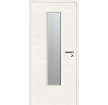 Weiße Innentür mit Glaseinsatz und Griff