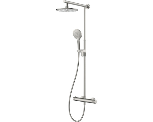 Duschsäule Avital Topino mit Thermostat edelstahl gebürstet Duschsäule Avital Topino mit Thermostat edelstahl gebürstet