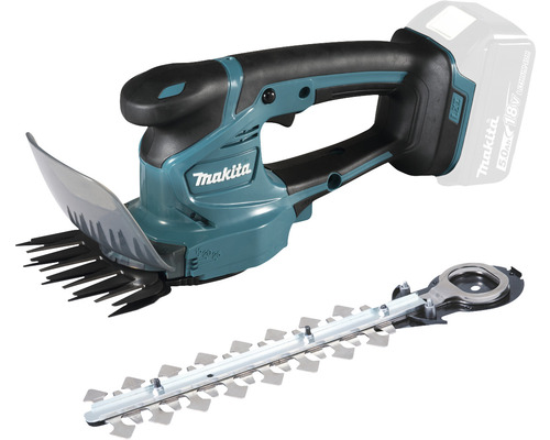 Makita Akku-Grasschere mit Heckenscheren-Aufsatz
