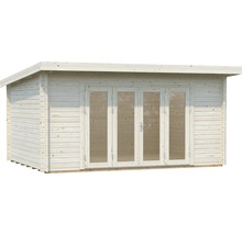 Holzgartenhaus mit Glastüren