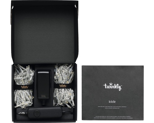 Twinkly Eiszapfen Lichterkette in geöffneter Verpackung