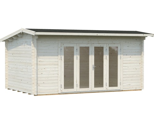 Gartenhaus aus Holz mit Doppeltür und Fenstern