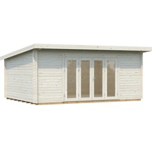 Holzgartenhaus mit Doppeltür und Flachdach